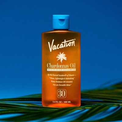 Vacation Chardonnay Oil Sunscreen SPF 30 3.4 fl oz - New