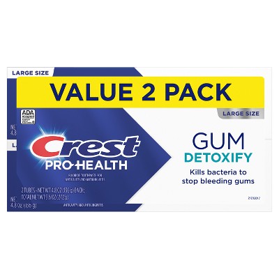 Crest Pro-Health Gum Detoxify Deep Clean Toothpaste 4.8oz/2pk - Missing Box by This is Beauty US