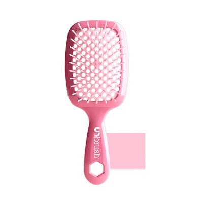 UNbrush Detangler Hair Brush Pastel Rose Dark Pink - Imperfect Box by This is Beauty US