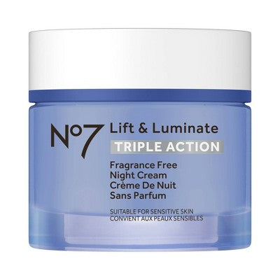 No7 Lift &amp; Luminate Triple Action Night Cream 1.69 fl oz - Imperfect Box