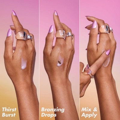 e.l.f. SKIN The Hottest Drops Duo Bronzing Drops &amp; Holy Hydration 2ct/0.33oz - Imperfect Box