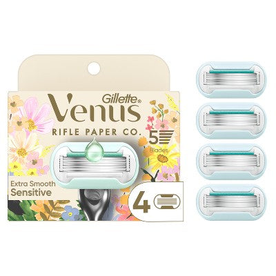 Rifle Paper Co. + Venus Deluxe Smooth Sensitive Razor Blade Refills 4ct - Missing Box by This is Beauty US