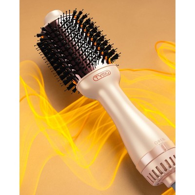 TYMO Volumizer Hot Air Brush Hair Dryer Champagne Pink - Imperfect Box by This is Beauty US
