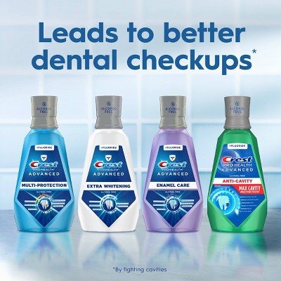Crest Pro-Health Advanced Multi-Protection Alcohol Free Mouth Wash - Fresh Mint 1L/2pk - New by This is Beauty US
