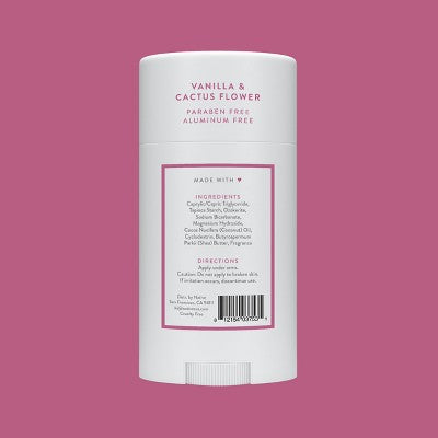 Native Solid Deodorant for Women &amp; Men - Vanilla &amp; Cactus Flower 2.65oz - New by This is Beauty US