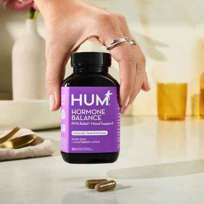 HUM Nutrition Hormone Balance for PMS Relief &amp; Mood Support Vegan Capsules 60ct - New