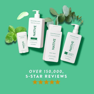 Native Body Wash for Men &amp; Women - Eucalyptus &amp; Mint Sulfate Free with Pump 36 fl oz - Imperfect Container by This is Beauty US
