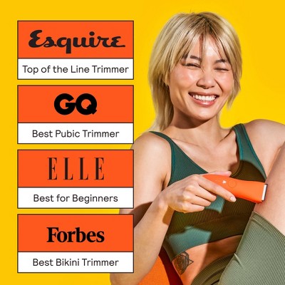 Meridian Trimmer Premium Pubic; Body Hair Trimmer for Men &amp; Women Below-the-Belt Groomer, Ball Trimmer, Bikini Trimmer, Bonus Pouch Blaze - New by This is Beauty US