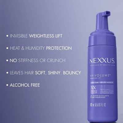 Nexxus Hy-Volume Leave-In Cloud Foam Hair Mousse 5.5 fl oz - New