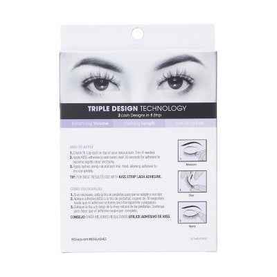 KISS Products Lash Couture 3D Push-Up False Eyelashes Babydoll 4ct - New