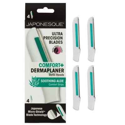 JAPONESQUE Comfort+ Dermaplaner Razor Refill Blades 4ct - New