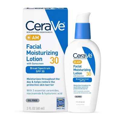CeraVe Face Moisturizer with Sunscreen, AM Facial Moisturizing Lotion for Normal to Dry Skin SPF 30 2 fl oz - Imperfect Box