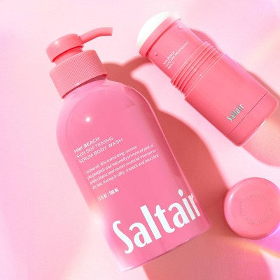 Saltair Pink Beach Serum Body Wash Coconut Scent 17 fl oz - Imperfect Container by This is Beauty US