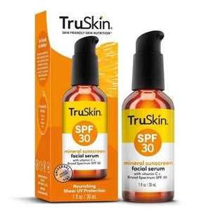 TruSkin Mineral Sunscreen Facial Serum with Vitamin C SPF 30 1 fl oz - New