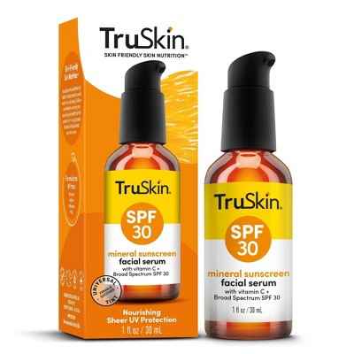 TruSkin Mineral Sunscreen Facial Serum with Vitamin C SPF 30 1 fl oz - New
