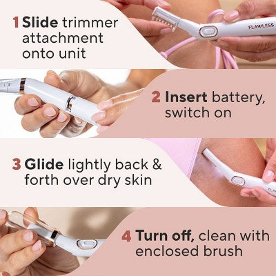 Finishing Touch Flawless Bikini Shaver and Trimmer Hair Removal Device - Imperfect Box by This is Beauty US