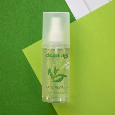 Clean Age Sandalwood AHA Deodorant + Body Spray for Teens 4 fl oz - New by This is Beauty US