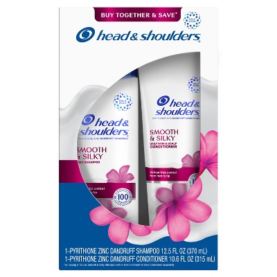 Head &amp; Shoulders Smooth &amp; Silky Paraben Free Shampoo and Conditioner Dual Pack 23.1 fl oz/2ct - Missing Box by This is Beauty US