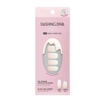 Dashing Diva Glaze Semi-Cured Gel Nail Polish Strips Luxe Expensive 32ct - New