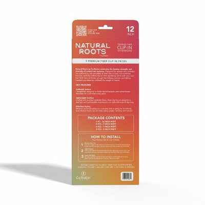 Curlkalon Blow Out Straight 12 inch Clip-In Natural Black Hair Extensions 9ct - Imperfect Box