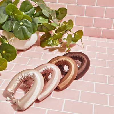 Kitsch Satin Jumbo Flexi Rods Hair Rollers Rosewood 4pk - Imperfect Box by This is Beauty US