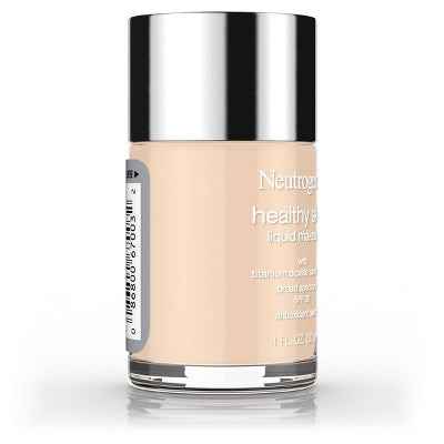 Neutrogena Healthy Skin Liquid Makeup Foundation, Lightweight &amp; Flawless Coverage with Broad Spectrum SPF 20 Sunscreen 30 Buff - Imperfect Container