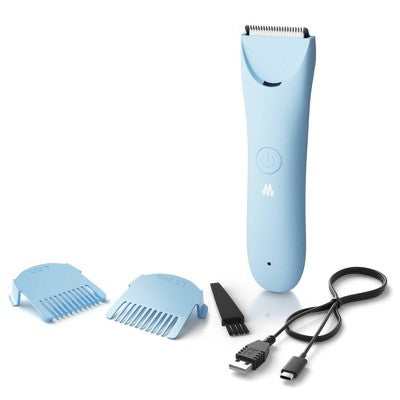 Meridian Slimmer Trimmer, Precision Pubic; Body Hair Trimmer for Women and Men Sky Blue - Imperfect Box by This is Beauty US