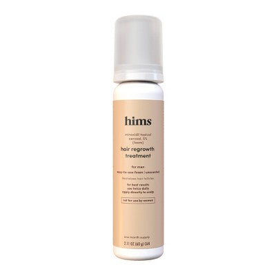 hims Minoxidil 5% Foam Extra Strength Topical Hair Regrowth Solution for Men 2.11 fl oz - Imperfect Box by This is Beauty US