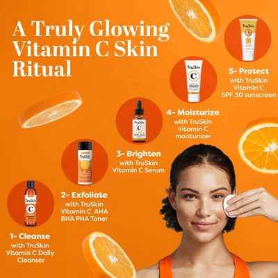 TruSkin Liquid Exfoliant with Vitamin C 4.2 fl oz - New