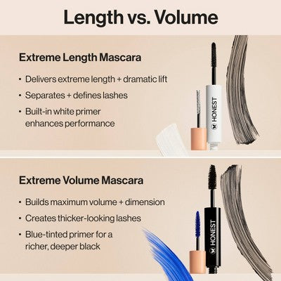 Honest Beauty Extreme Length 2-in-1 Mascara and Lash Primer 0.27 fl oz - Imperfect Box by This is Beauty US