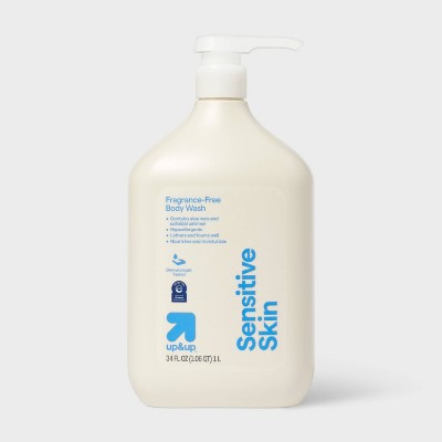 Sensitive Skin Body Wash Eczema Seal Fragrance Free 34oz up&amp;up - New by This is Beauty US