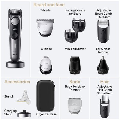 Braun Series 9 9440 All-In-One Style Kit 13-in-1 Grooming Kit with Beard Trimmer 13ct - Imperfect Box by This is Beauty US