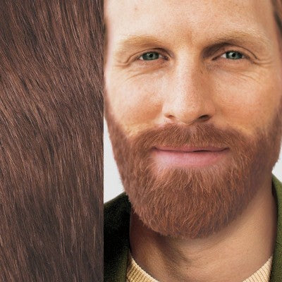 Just For Men Mustache &amp; Beard Coloring for Gray Hair with Brush Included Light Red Brown M27 - New