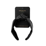 Kristin Ess The Luxe Vegan Leather Headband Black - Imperfect Box