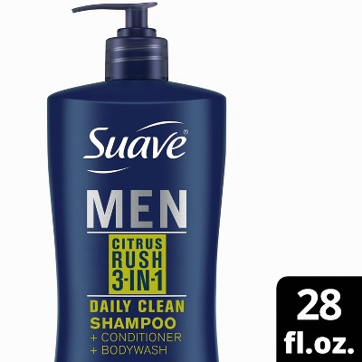 Suave Men Professionals 3 in 1 Shampoo + Conditioner + Body Wash, Citrus Rush 28 fl oz - New by This is Beauty US