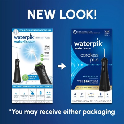 Waterpik Cordless Plus Rechargeable Water Flosser WP-462 Black - Imperfect Box by This is Beauty US