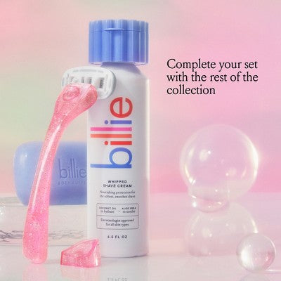 Billie Handle with Magnetic Holder Women 5 Blade Refills Reusable Razor - New by This is Beauty US