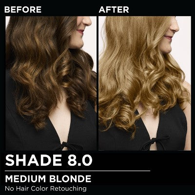 Garnier Olia Oil Permanent Hair Color 8.0 Medium Blonde 1 kit 6.3 fl oz - Imperfect Box by This is Beauty US