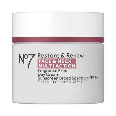 No7 Restore &amp; Renew Face &amp; Neck Multi Action Day Cream with SPF 30 1.69 fl oz - Imperfect Box by This is Beauty US