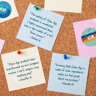 Clean Age Cedar &amp; Sea Salt AHA Deodorant + Body Spray for Teens 4 fl oz - New