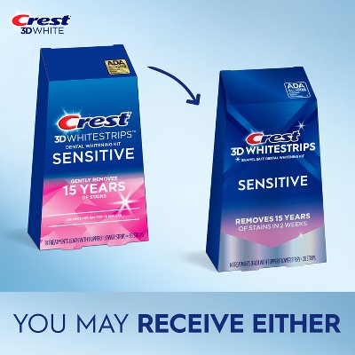 Crest 3D Whitestrips Sensitive White Kit 14 Treatments - Imperfect Box by This is Beauty US