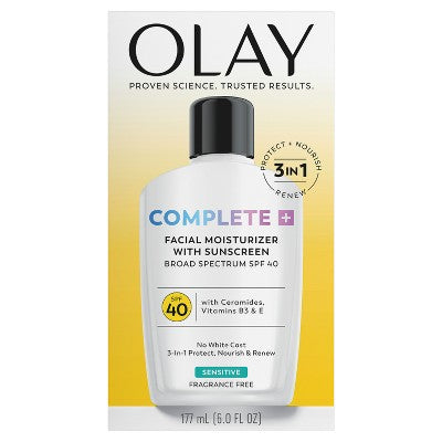Olay Complete Plus Face Lotion with Sunscreen SPF 40 6 fl oz - Imperfect Box by This is Beauty US