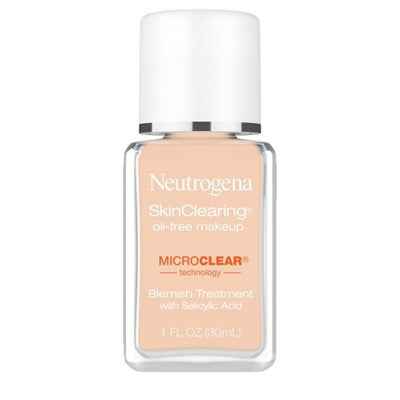 Neutrogena Skin Clearing Oil-Free Liquid Foundation 40 Nude 1 fl oz - Imperfect Container