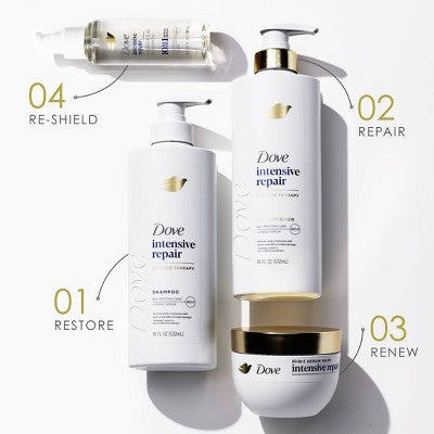Dove Beauty Intensive Repair Therapy 10-in-1 Serum Hair Mask 9.2oz - Imperfect Container by This is Beauty US