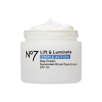 No7 Lift &amp; Luminate Triple Action Day Cream with SPF 30 1.69 fl oz - Imperfect Box
