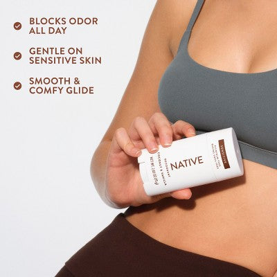 Native Sensitive Solid Deodorant for Women &amp; Men Coconut &amp; Vanilla 2.65oz - New