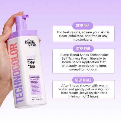 Bondi Sands Technocolor 1 Hour Express Self Tanning Foam Magenta 6.76 fl oz - New