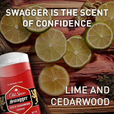 Old Spice Red Collection Solid Deodorant for Men Swagger Scent Aluminum-Free 2pk/3oz - Imperfect Box by This is Beauty US