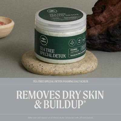 Tea Tree Special Detox Foaming Salt Hair Scrub 6.5oz - New