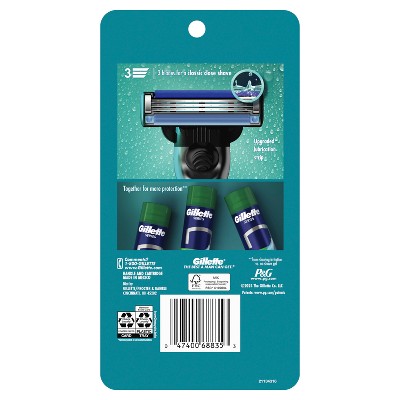 Gillette Mach3 Value Pack Razor Handle + 6 Blade Refills - Imperfect Box by This is Beauty US